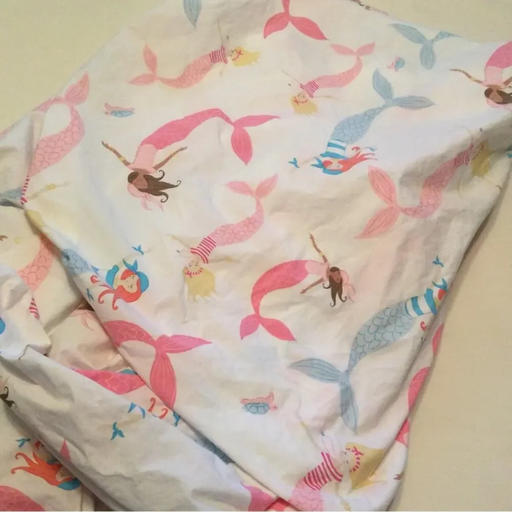 Pottery Barn Kids MERMAIDS Full fitted Sheet